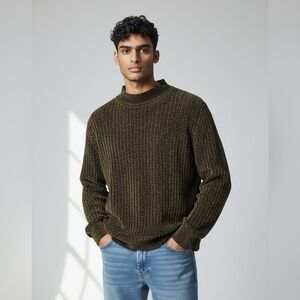 Vintage 525 Men’s Wear Ribbed Knit Sweater Made in USA Size M